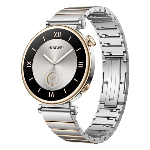 HUAWEI Watch GT 4 41 mm Smartwatch, bateria de até 7 dias, iOS e Android, gestão de calorias, acompanhamento profissional de saúde, SpO2, monitorização da frequência cardíaca, versão espanhola, aço