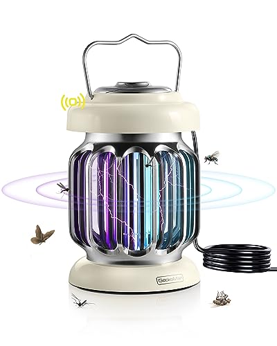 GeckoMan Espectro híbrido, do pôr-do-sol ao amanhecer, candeeiro anti-mosquitos elétrico exterior e interior, mata mosquitos elétrico mata-moscas mata moscas anti-insetos, com um sensor de luz
