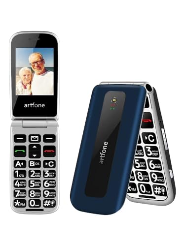 artfone F20 2G gsm Telefone móvel de tampa para maiores. Botões e teclas grandes ecrãs, 2,4" GZRD Chamada rápida, telemóvel para idosos, botão. Suspenss bateria de 1300 mAhSJFS Duplo Nano SIMSJFS