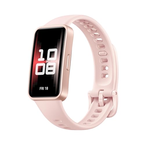 HUAWEI Band 9, 1,47" AMOLED, longa vida útil de 2 semanas, ajuste automático de brilho, maior precisão de medição, altamente compatível, 100 modos de treino diferentes, rosa