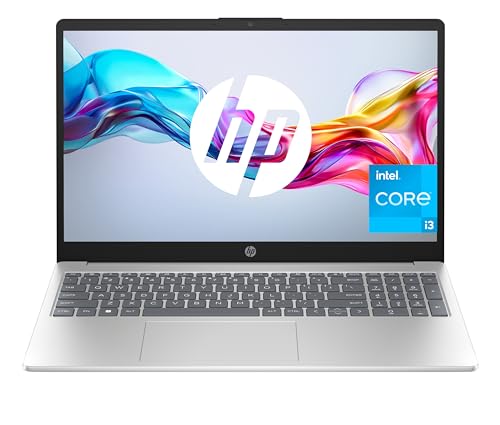 HP 15-fd0193ns Computador portátil FHD de 15,6" (Intel Core i3-N305, 8 GB RAM, 512 GB SSD, Intel UHD Graphics, sem sistema operativo), prateado e azul, teclado QWERTY espanhol