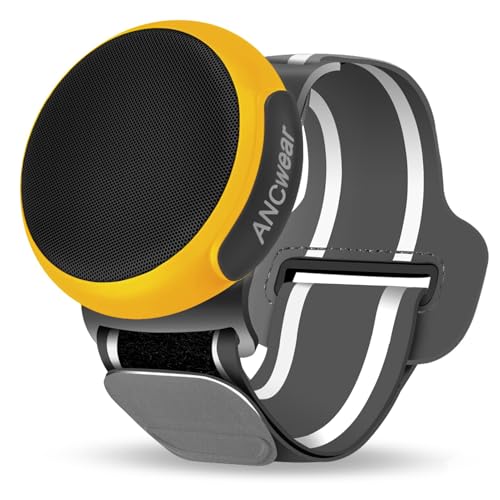 Altifalante Wearable sem fios Bluetooth 5.3 TWS, mini com som HD, 8H automonomia, USB-C, resistente à água IPX6, ideal para atividades ao ar livre, festas, campismo, bicicleta
