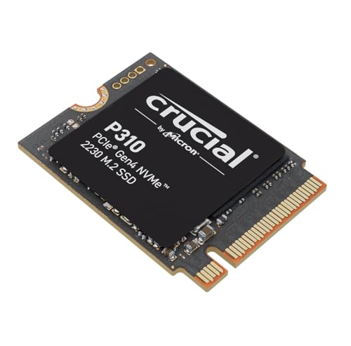 Crucial P310 SSD 1TB PCIe Gen4 NVMe M.2 2230, até 7.100 MB/s, compatível com Steam Deck, ASUS ROG Ally, MSI Claw & Microsoft Surface, disco rígido - CT1000P310SSD2