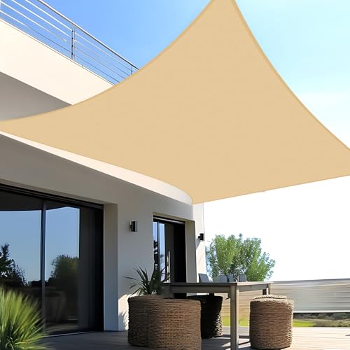 SUNNY GUARD Toldo, vela de sombra, retangular, impermeável, à prova de vento e com proteção UV para pátio, exteriores e jardim