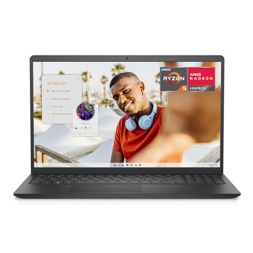 Dell Inspiron 15 3535 Computador portátil FHD de 15,6" (1920 x 1080), AMD Ryzen 5 7520U, AMD Radeon gráfica, 8 GB RAM, 512 GB SSD, Windows 11 Home, teclado QWERTY espanhol, preto
