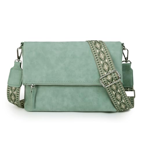 Gladdon bolso de hombro de las mujeres, bolso de hombro con cremallera, bolso crossbody, bolso de cuero pequeño