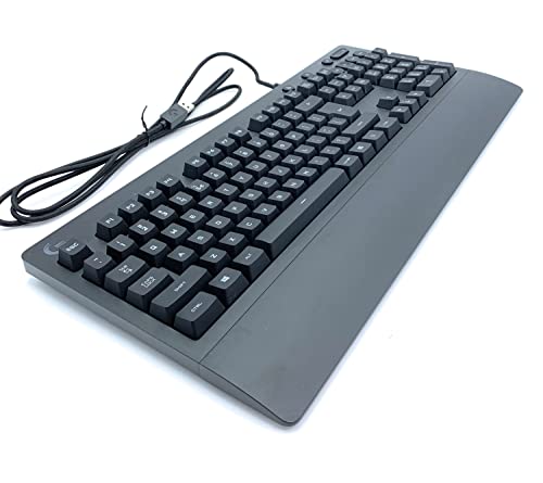 Logitech G 213 Prodigy Teclado Gaming, retroiluminação RGB LIGHTSYNC, resistente a salpicos, personalizável, controlos multimédia e disposição QWERTY internacional EUA, preto