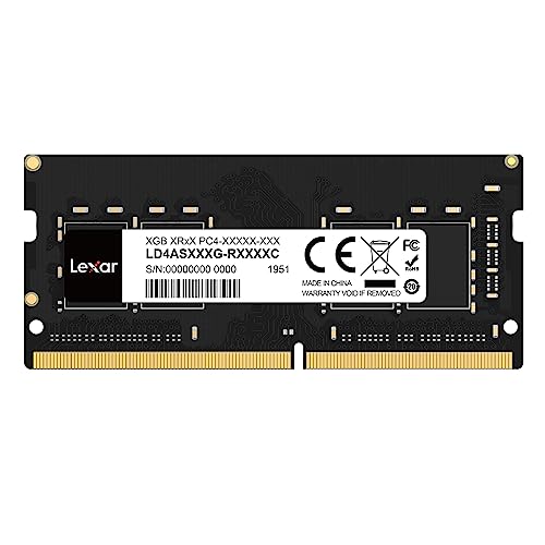 Lexar RAM DDR4 32 GB, 3200 MHz DRAM, 260 Pin DDR4 SODIMM Laptop Ram, para portátil, de alto desempenho, memória para computador portátil PC (LD4AS032G-B3200ASST)