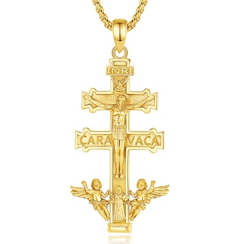 CELESTIA Colar cruz de carnaval prata de lei 925 mulher pingente ouro homem crucifixo jóias presente para mulheres homens