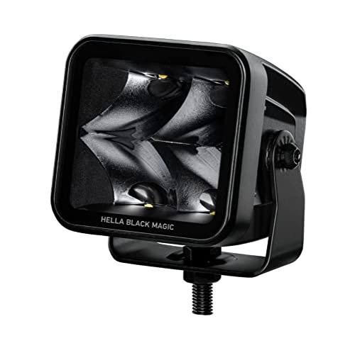 HELLA 1FA 358 176-861 LED-Farol de estrada - Black Magic Cube 3,2" - 12/24 V - montagem exterior/aparafusado - Iluminação longo alcance - Cabo: 500 mm - Conector: Conector DEUTSCH