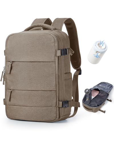 BJLFS Mochila viagem cabine avião 40 x 20 x 25 a vácuo bagagem de mão de grande capacidade com sistema de vácuo mochila de viagem portátil impermeável para homem e mulher com sistema de compressão