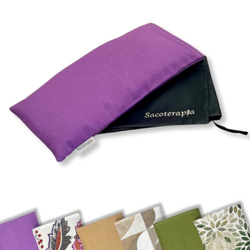 Saco de sementes 30 x 15 cm para microfibra, almofada térmica natural calor ou frio, alivia dores e stress, alecrim, lavanda e trigo SACOTERAPIA