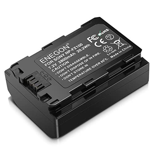 ENEGON NP-FZ100 - Bateria de substituição compatível com Sony Alpha 9, A9, Alpha 9R, A9R, Alpha 9S, A9S, A7RIII, A7R3, a7III, A7R4, A7RIV