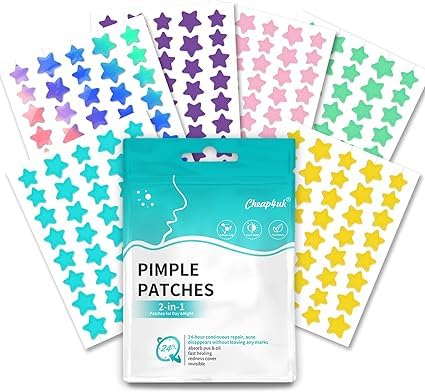 Patches de grãos simples adesivos adesivos acne óleo de árvore de chá e ácido salicílico Acne Patch invisíveis e de absorção impermeável podem livrar-se acne rapidamente (480 peças)