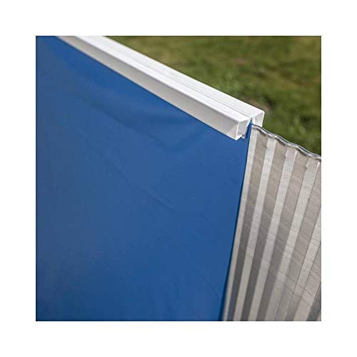 Liner para piscinas ovais, 610 x 375 x 120 cm (comprimento x largura x altura), sistema de suspensão, cor azul, Gre FPROV610