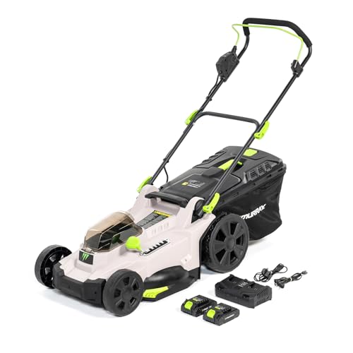 Murray Corta-relvas sem fios 2 x 20 V de lítio com motor de indução, 2900 RPM MU-BAT-LM43-KIT Largura de corte 43 cm, 50 L, 6 níveis Mulching, traseira, apanhador