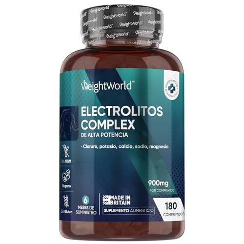 Eletrólitos Keto sem açúcar 900 mg de potência, 180 comprimidos veganos, magnésio, potássio, sódio, cálcio e cloreto que proporcionam equilíbrio de sais minerais para desporto para 6 meses