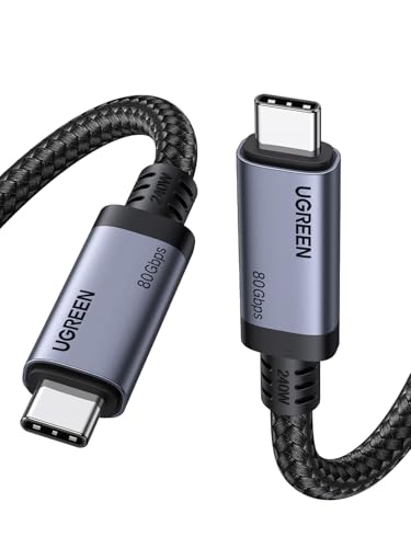 UGREEN 240W Cabo USB C USB4.0 80Gps