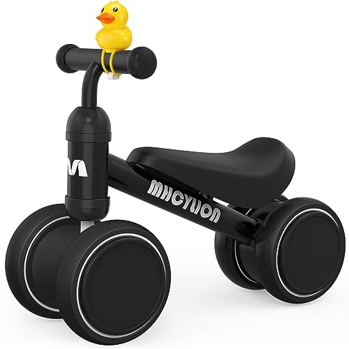 MHCYLION Bicicleta sem pedais para crianças a partir de 1 ano de equilíbrio, brinquedos bebés de 1 ano, bicicleta bebé com 4 rodas para bebés de 10 a 24 meses, bicicleta para meninos e meninas como
