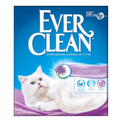 Ever Clean Areia para gatos Lavender Cumpling, 10 litros, perfumada