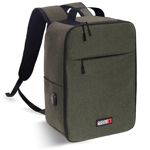 Coronel Tapioca - Mochila viagem cabine avião 40 x 20 x 25 - mochila ryanair 40 x 20 x 25 - mochila cabine de viagem - mochila de viagem adaptada para qualquer viagem e companhia aérea