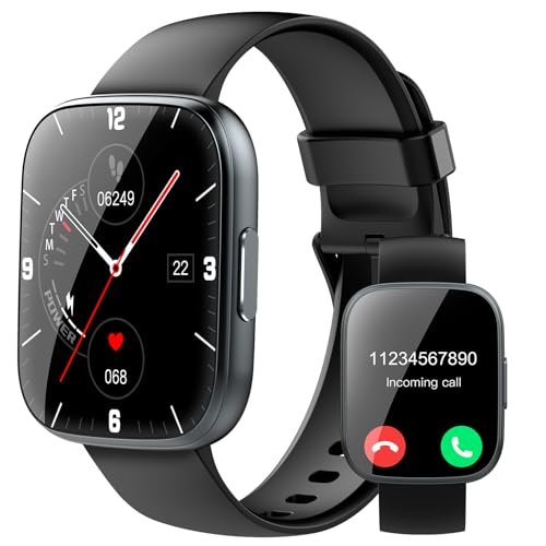 Relógio inteligente homem mulher, 2025 Smartwatch 1,96" chamada Bluetooth, 112 modos desportivos, pulseira de atividade com monitor de ritmo sono e cardiaco, IP68 impermeável Smart Watch para Android