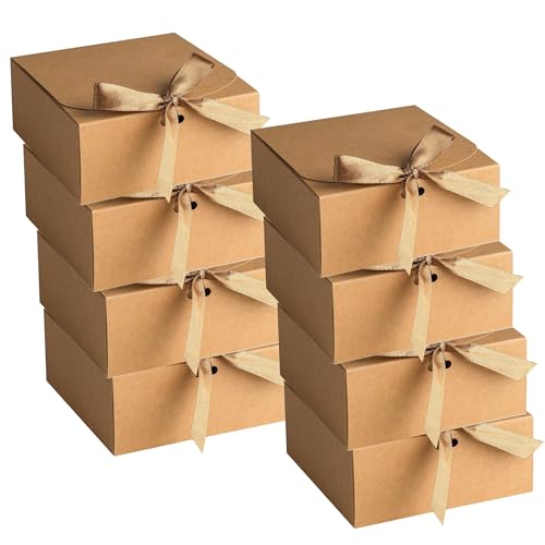 Caixas de presente, Goomp 20 unidades 20 x 20 x 10 cm caixas presente de Natal caixas de bolachas de Natal para bolachas, doces, chocolates, comida de Natal