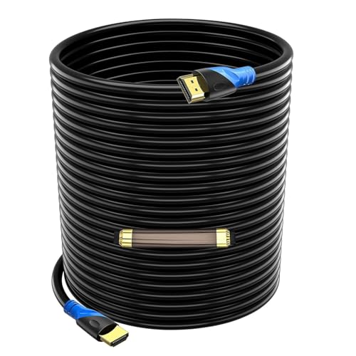 Rommisie Cabo HDMI 4K/60HZ 30M (HDMI 2.0,18 Gbps) conectores banhados a ouro de ultra alta velocidade, retorno de áudio Ethernet, vídeo 4K, FullHD1080p 3D compatível com Playstation Arc PC HDTV