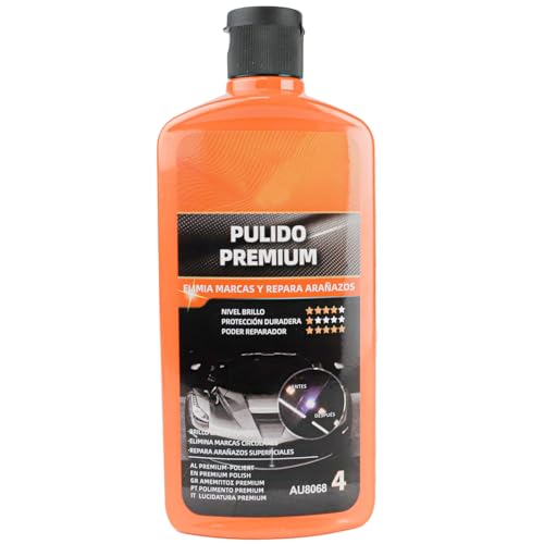 Various - Premium polido 500 ml, polimento para carro aranhões, brilho intenso e restauração de pintura para carros, reparador de resíduos do carro (cera polida premium AU8068)