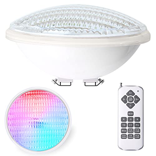 Kingwen 40W RGB Luzes LED piscina submersíveis PAR56 Foco piscina LED com controlo remoto 12 V AC/DC luzes de piscina IP68 impermeáveis focos