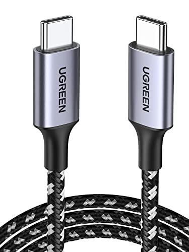 UGREEN Cabo tipo C vídeo 4K @ 60Hz USB 3.1 5 Gbps, tipo C carregamento rápido PD 60 W, compatível com MacBook Air, iPad, iPhone 16/15 Plus Pro Max, Galaxy S24/S23/S22 (1 M)