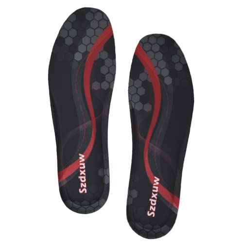 Szdxuw Palmilhas Memory Foam para mulher e homem, podem ser cortadas à medida, confortáveis e amortecimento, modelos de substituição para sapatilhas desportivas, botas, trabalho, homem preto