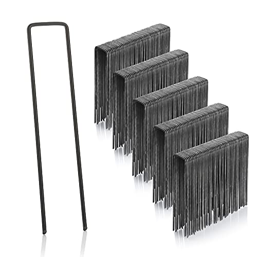 GardenMate 250 grampos de fixação de fio de aço, comprimento 150 mm, largura 25 mm, Ø 2,9 mm