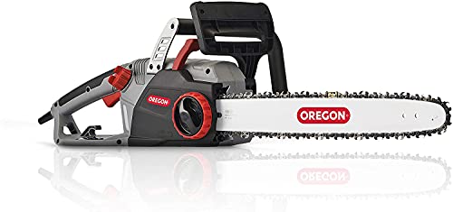 Oregon CS1500 Motosserra elétrica 2400 W, recuo suave, motosserra potente e silenciosa, com cabo e sistema de afiação PowerSharp
