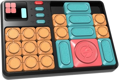 Super Slide Puzzle jogo de pensamento, deslizante magnético puzzle de treino cérebro com mais de 500 níveis, jogos eletrónicos portáteis, treino lógico Klotski brinquedo de viagem para