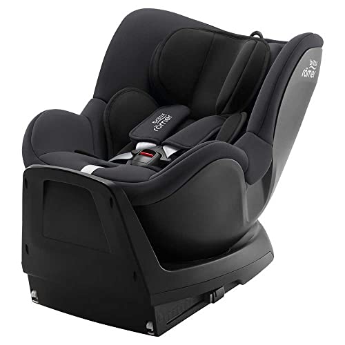 Britax Römer Cadeira de carro DUALFIX PLUS Grio de 360, com redutor para recém-nascidos e ISOFIX, crianças de 40 a 105 cm, de nascimento até aos 4 anos, cinzento meia-noite, 2000036277 (1,0 peças