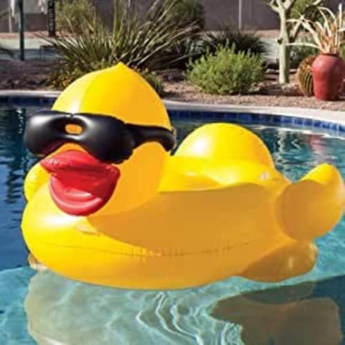 Float Joy Piscina flutuante insuflável gigante de pato amarelo para piscina de verão