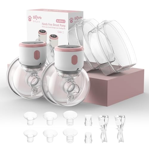 Extrator de leite elétrico mãos livres portátil com 4 modos e 9 níveis, ecrã LCD, design anti-fugas, baixo nível de ruído, flange de 24 mm e inserção de 17/19/21 mm, 2 peças