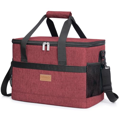 Lifewit Geladeira portátil 20 l, bolsa térmica pequena, Cooler Bag dobrável, bolsa de frigorífico porta-alimentos para homem e mulher de criança, suporte de alimentos para praia, piquenique, campismo