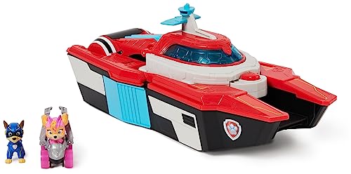 Patrulha Canina - Pup Squad Aircraft PLAYSET: com carro Pup Squad Racer de Skye e figura chase - 6068152 - Patrulha Canina brinquedos - brinquedos crianças 3 anos +