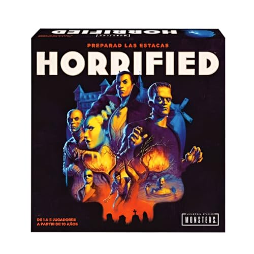 Ravensburger - Monstros universais horrified, conjunto de mesa para toda a família, 1-5 jogadores, ideia de presente para adultos e crianças de 10 anos, versão em espanhol