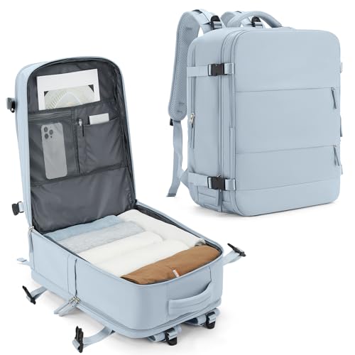 SZLX Mochila viagem cabine avião 40 x 20 x 25 mulher Ryanair bagagem de mão 45 x 36 x 20 Easyjet malas de viagem cabine para portátil 14 polegadas impermeável mala de viagem homem para trabalho