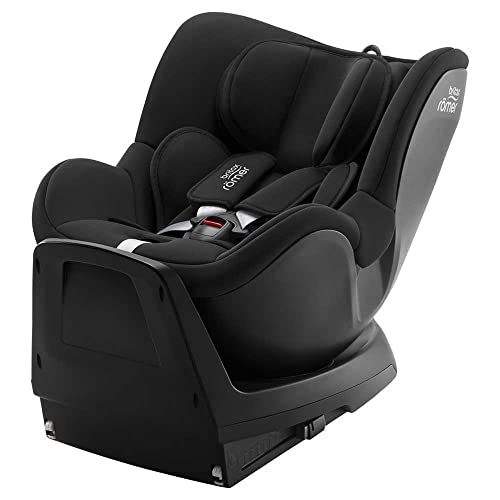 BRITAX RÖMER Cadeira de carro DUALFIX PLUS rotação de 360°, com redutor para recém-nascidos e ISOFIX, crianças de 40 a 105 cm (i-Size), de nascimento até aos 4 anos, Space Black