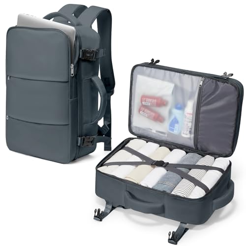 SZLX Mochila viagem cabine avião 40 x 20 x 25 mulher Ryanair malas de cabine 45 x 36 x 20 Easyjet mochila de bagagem de mão para portátil 14 polegadas impermeável mala de viagem homem para trabalho
