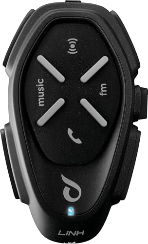 INTERPHONE INTERPHOLINKTP Auriculares Bluetooth mãos livres para capacete moto, para 2 motoristas, até 12 horas, rádio FM, MP3, GPS, IP67, universal - [2 peças].