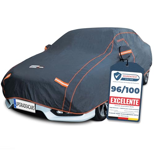 Upgrade4cars Capa de carro exterior impermeável universal, lona para cobertura para o verão e inverno, capa anti-granizo, anti-pó e anti-gelo, 483 * 178 * 121 cm