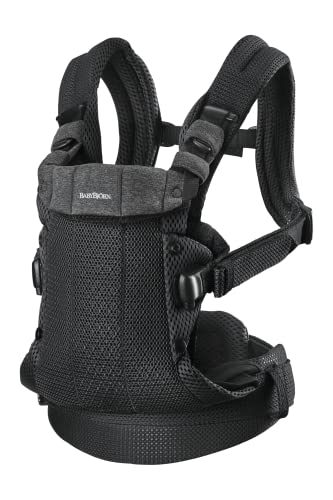 BabyBjörn Mochila porta-bebé Harmony, malha 3D, preto