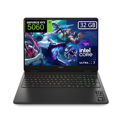 HP OMEN 16-am0032ns Computador portátil Gaming 16" 2K (Intel Ultra 7-255H, 32 GB RAM, 1TB SSD, NVIDIA RTX 5060, FreeDos) - preto - teclado QWERTY espanhol