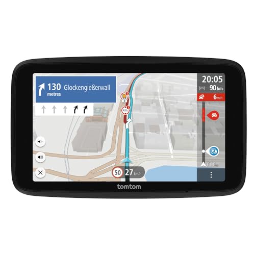 TomTom Navegador para camião GO Professional 2.ª geração (com ecrã táctil capacitivo de 6" e mapas da Europa, informações de trânsito em tempo real. Ideal para camiões, carros e veículos grandes)