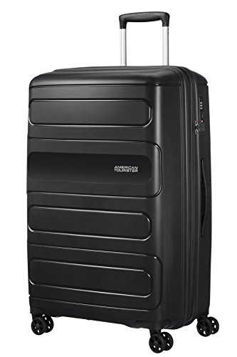 American Tourister Sunside Spinner expansível, Preto (Preto), Spinner L expansível (77 cm-118 l)
